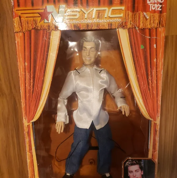 Vintage 2000 Living Toyz NSYNC Lance Bass Collectible Marionette Doll BRAND  NEW